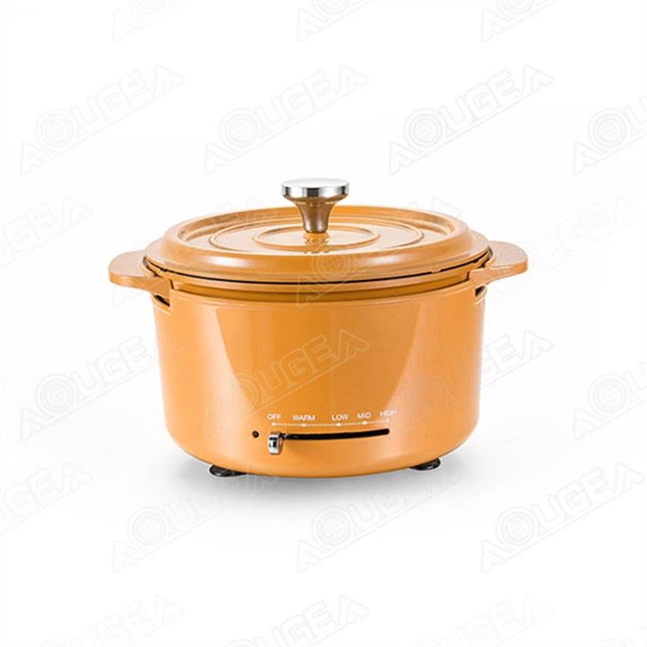 Very fashionable  Red Non Stick Electric Skillet With Lid supplier china