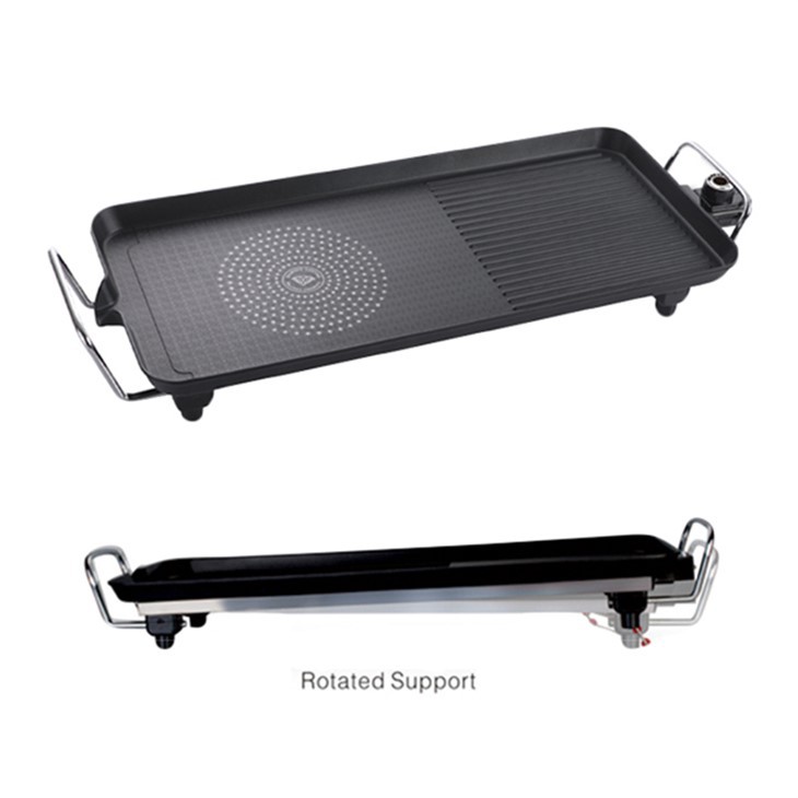 Metal Handle Double-duty Electric Griddle